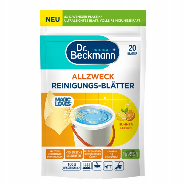 Dr.Beckmann Allzweck Magic Leaves Lemon 20szt