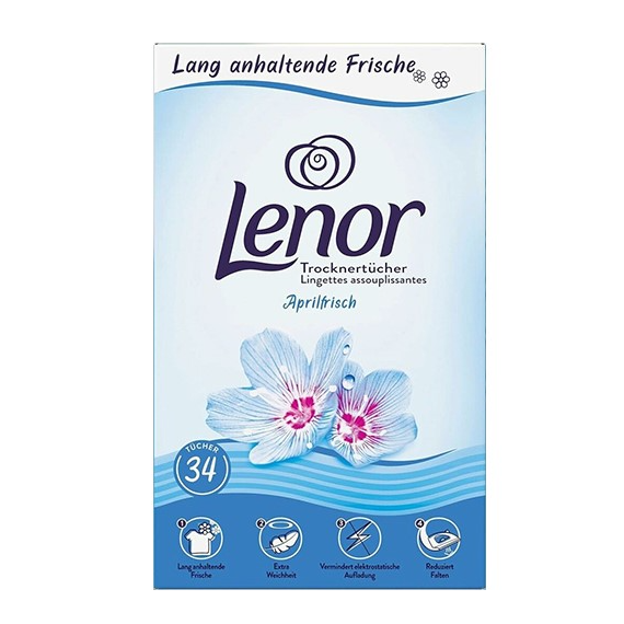 LENOR Chusteczki zapachowe do prania AprilFrisch 34szt