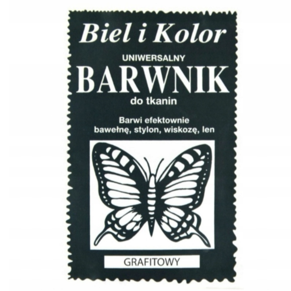 BARWNIK W PROSZKU GRAFITOWY Z UTRWALACZEM HENKEL DO BARWIENIA W PRALCE