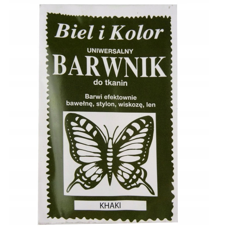 BARWNIK W PROSZKU KHAKI Z UTRWALACZEM HENKEL DO BARWIENIA W PRALCE