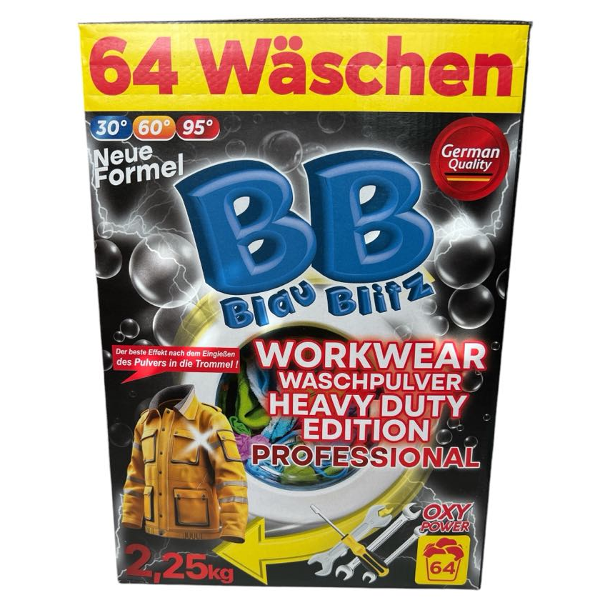 PROSZEK DO PRANIA ODZIEŻY ROBOCZEJ BLAU BLITZ (64 PRANIA)