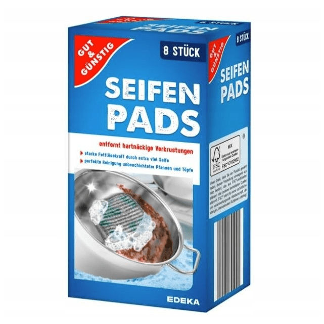 G&G EDEKA Gąbeczki Nasączone do Przypaleń 8 sztuk Niemieckie DE